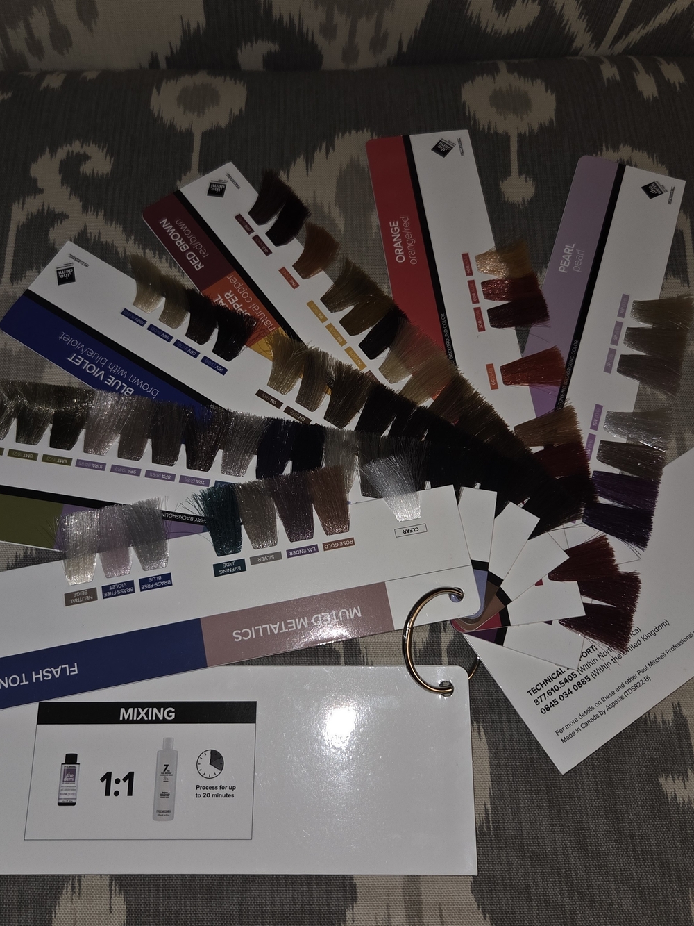 Paul Mitchell Color Swatches For Pm Shines Demi